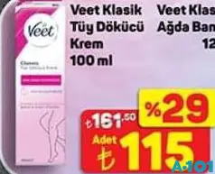 VEET KLASİK TÜY DÖKÜCÜ KREM 100 ML fiyat ve kampanya bilgisi